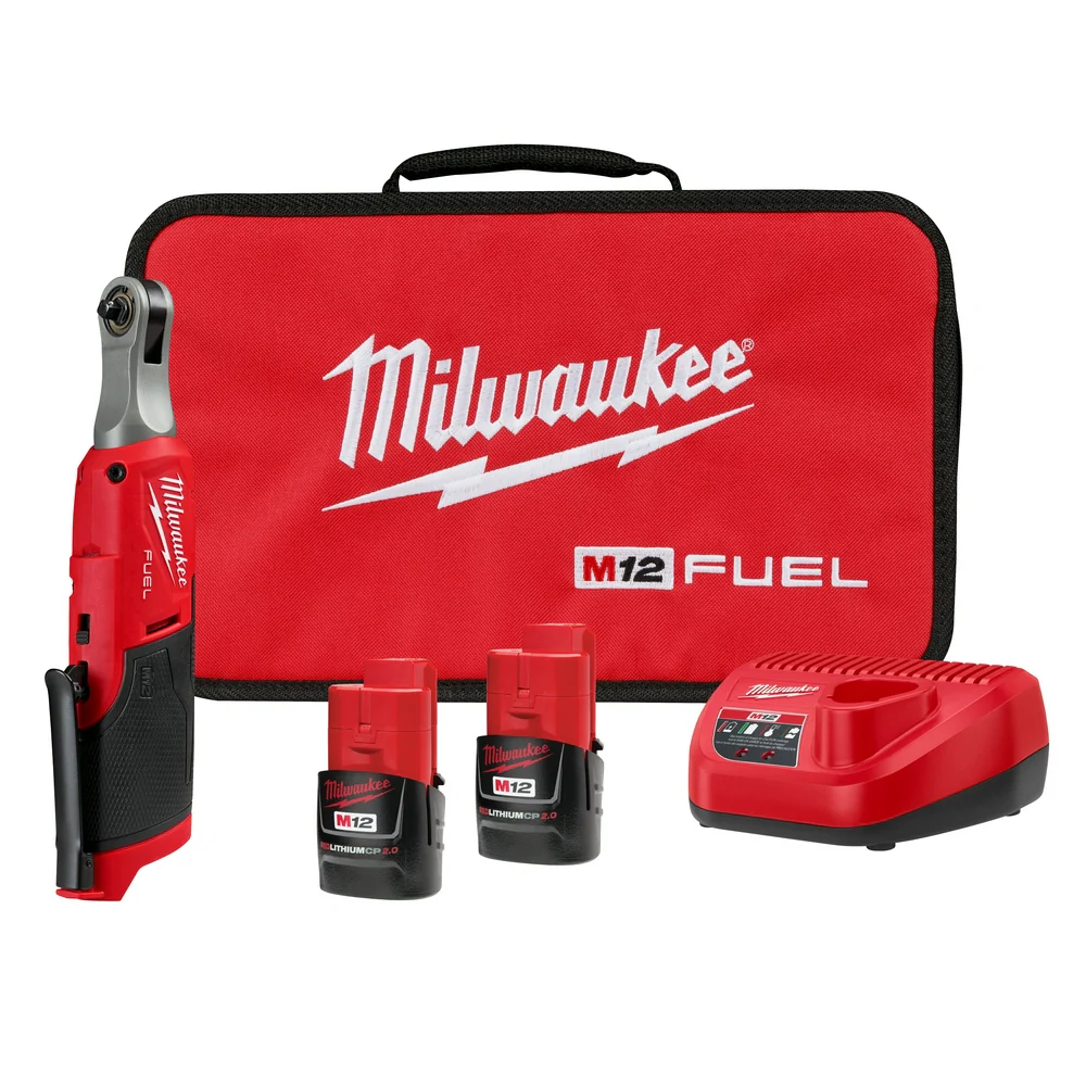 Milwaukee 2566-22 M12 FUEL 12V 1/4 Brushless Li-Ion High Speed Ratchet Kit