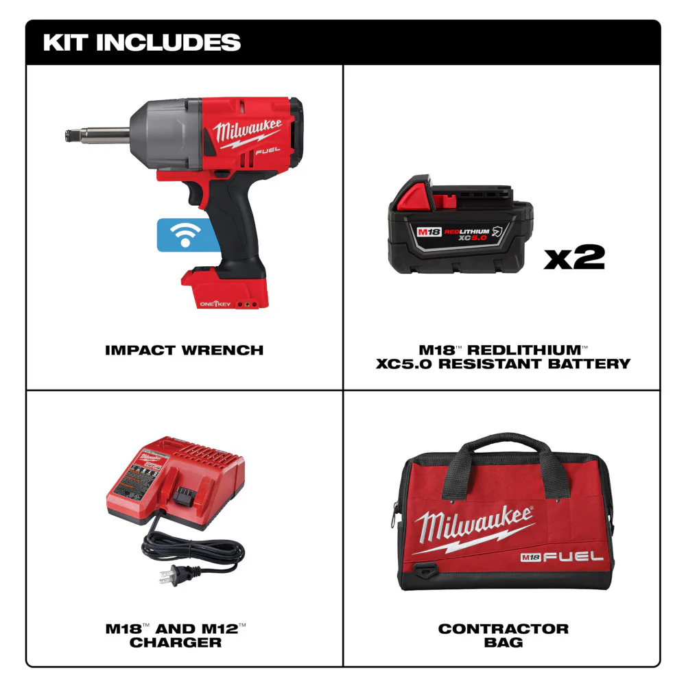 Milwaukee 2769-22R M18 FUEL 18V 1/2 ONE-KEY Controlled Torque Impact Wrench Kit