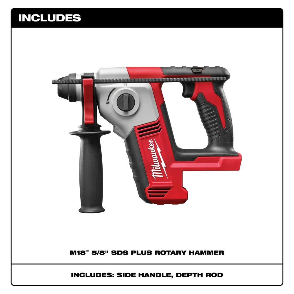 Milwaukee 2612-80 M18 18V 5/8 SDS PLUS Rotary Hammer -Bare Tool - Reconditioned