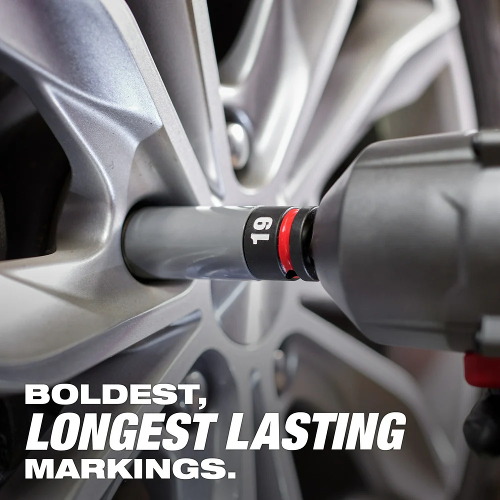 Milwaukee 49-66-7830 SHOCKWAVE  1/2 Impact Duty Metric Lug Nut Socket Set -3 PC