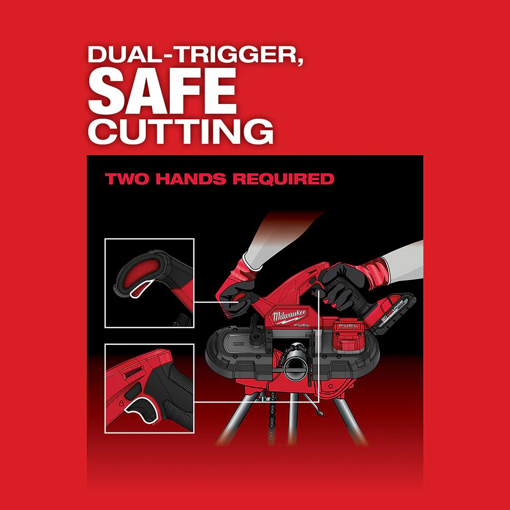 Milwaukee 2829S-80 M18 18V Compact Dual-Trigger Band Saw - Reconditioned