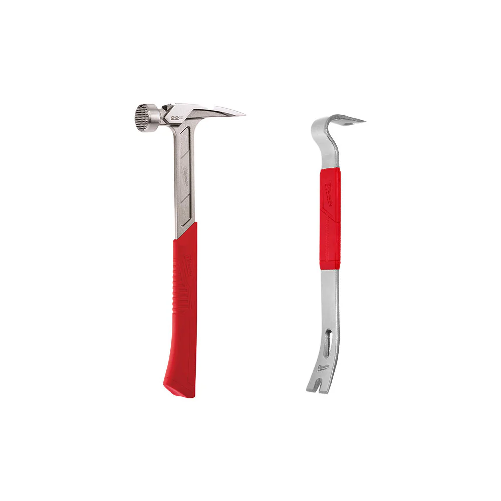Milwaukee 48-22-9022 22oz Framing Hammer w/ 15 Pry Bar