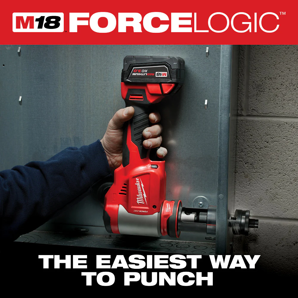 Milwaukee 2676-04 M18 FORCE LOGIC 18V 10 Ton Knockout Tool 1/2-4