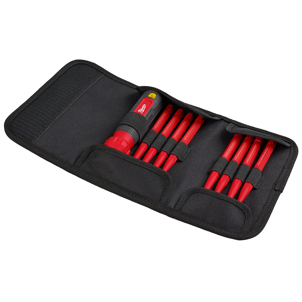 Milwaukee 48-22-2218 8-in-1 1000V Insulated Slim Tip Multi-Bit Screwdriver Set
