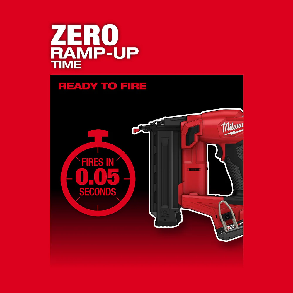 Milwaukee 2746-20x2 M18 FUEL 18 Gauge Brad Nailer Bundle with 2AH Battery