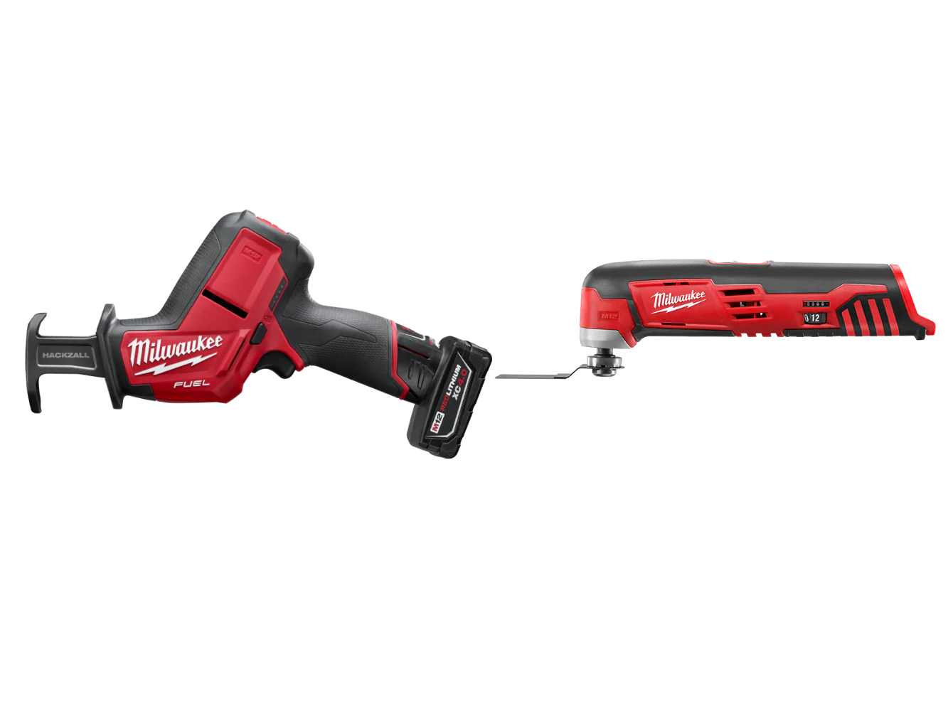 Milwaukee 2520-21XCM M12 FUEL 12V HACKZALL Recip Saw Kit w/ Multi-Tool
