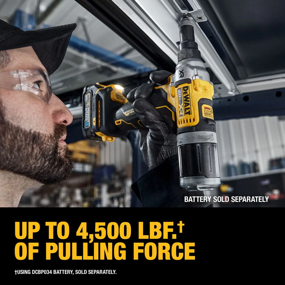 DeWALT DCF414B 20V MAX XR 1/4 Brushless Cordless Rivet Tool - Bare Tool