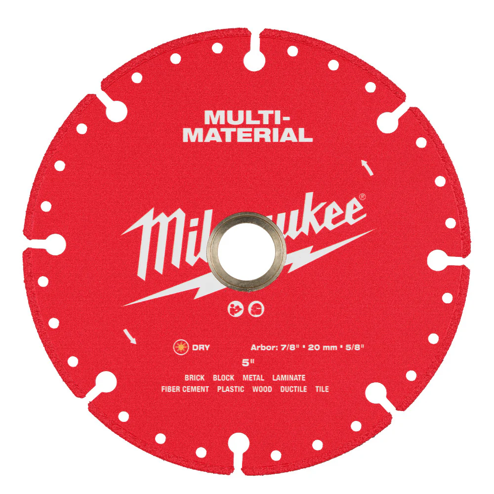 Milwaukee 49-93-9605 5 Multi-Material Diamond Blade w/ Vented Segment