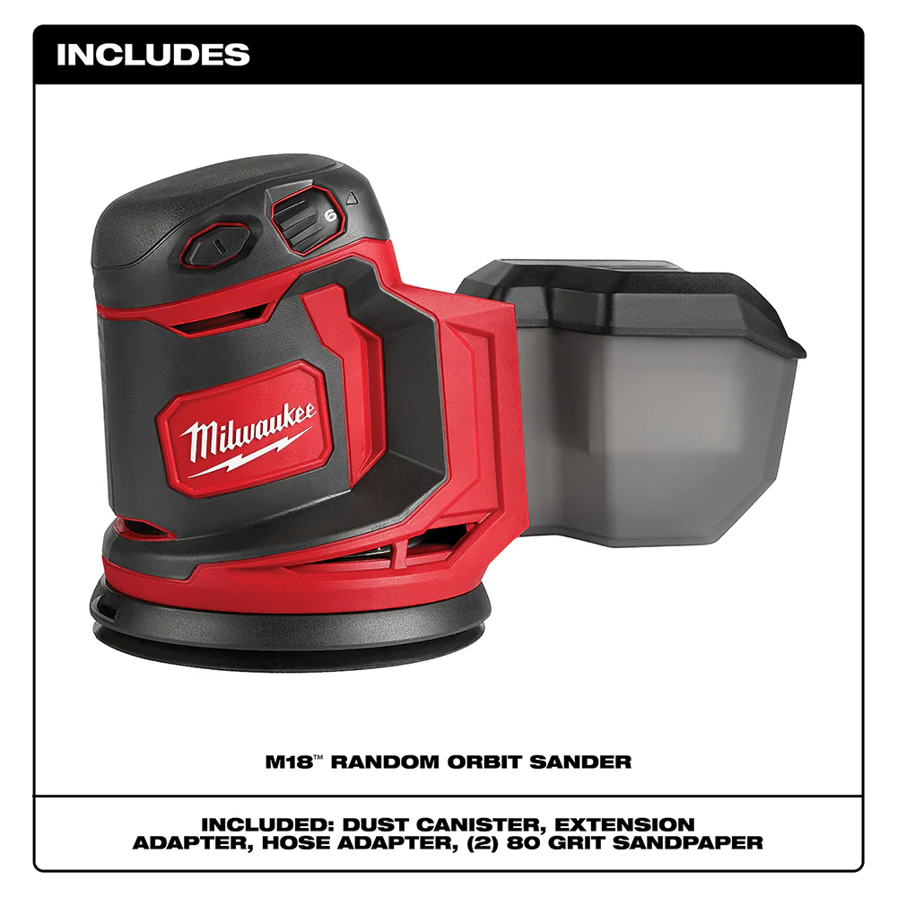 Milwaukee 2648-80 M18 18V Cordless Random Orbit Sander - Reconditioned