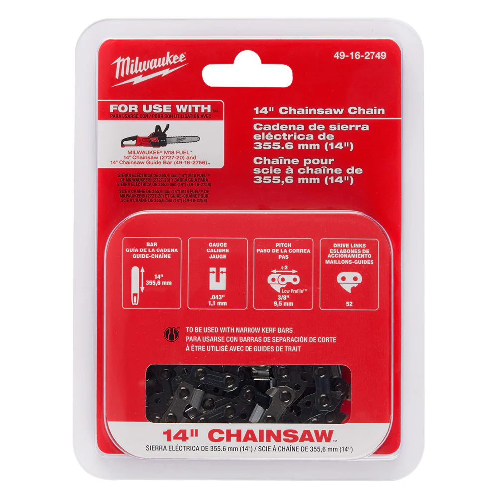 Milwaukee 49-16-2749 14 Chainsaw Chain for M18 14 Chainsaw