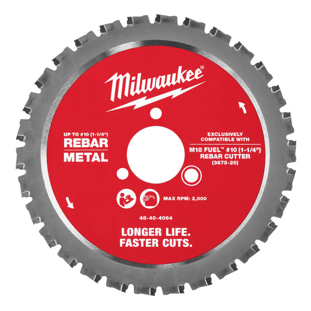 Milwaukee 48-40-4068 #10 1-1/4 Rebar Cutting Blade - 10 PK
