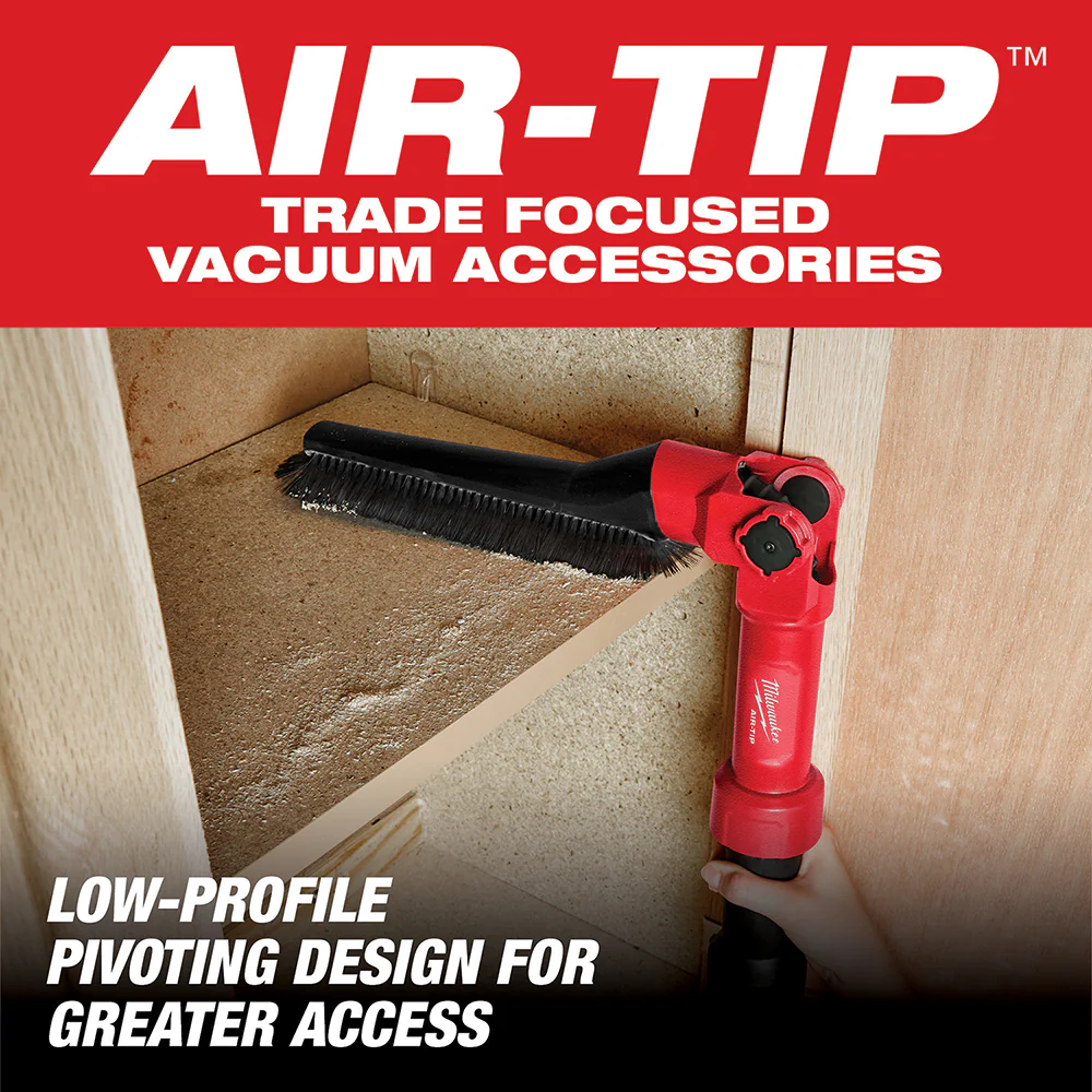 Milwaukee 49-90-2027 AIR-TIP Low-Profile Pivoting Brush Tool Attachment