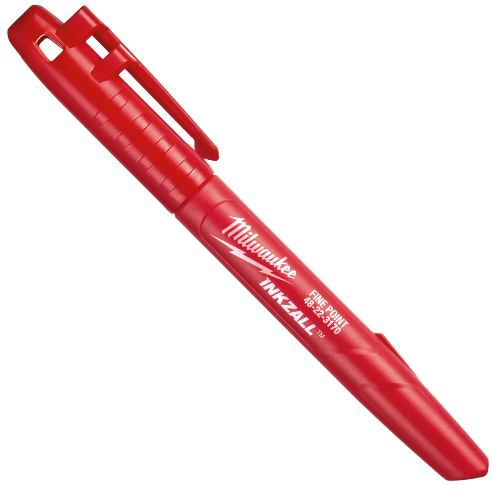 Milwaukee 48-22-3170 INKZALL Non-Toxic Ink Red Fine Point Marker