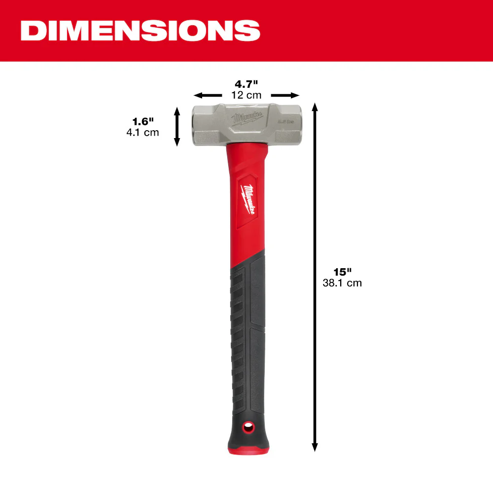 Milwaukee 48-22-9312 2.5 Pound Fiberglass Engineer Hammer
