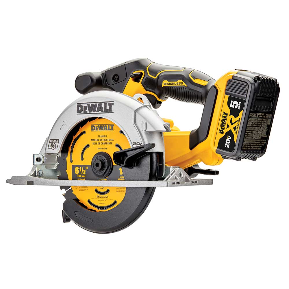 DeWALT DCS565P1 20V MAX 6-1/2 Brushless Cordless Li-Ion Circular Saw Kit