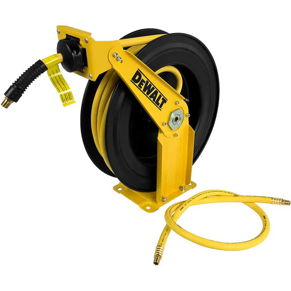 DeWALT DXCM024-0343 3/8 x 50' Double Arm Auto Retracting Air Hose Reel
