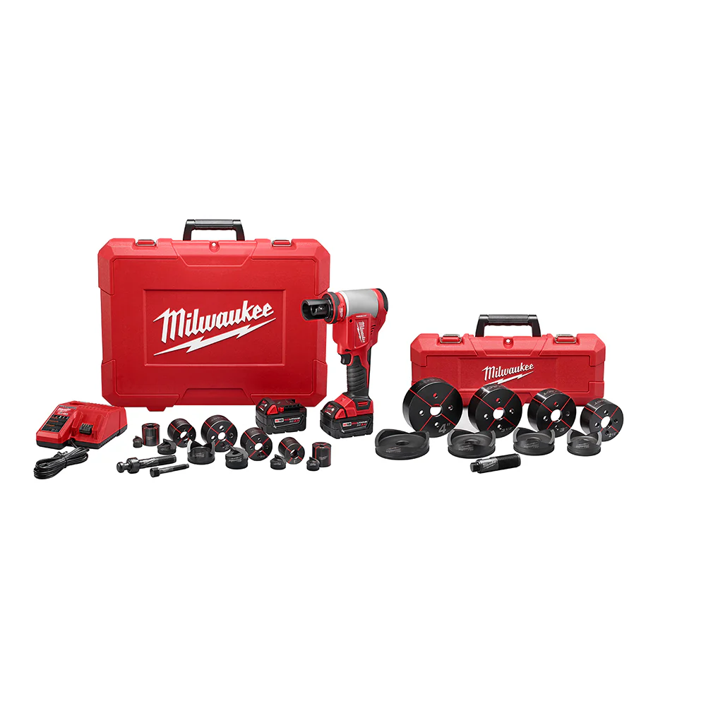 Milwaukee 2676-23 M18 18V 10 Ton Knockout Tool Kit 1/2 To 4