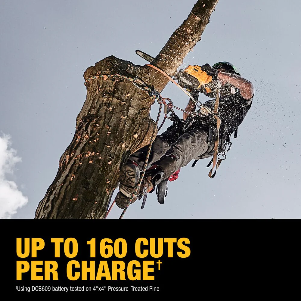 DeWALT DCCS674X2 60V MAX 14 Cordless Brushless Top Handle Chainsaw Kit