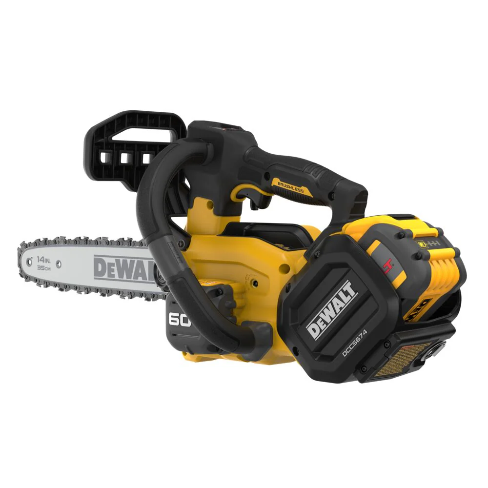 DeWALT DCCS674X2 60V MAX 14 Cordless Brushless Top Handle Chainsaw Kit