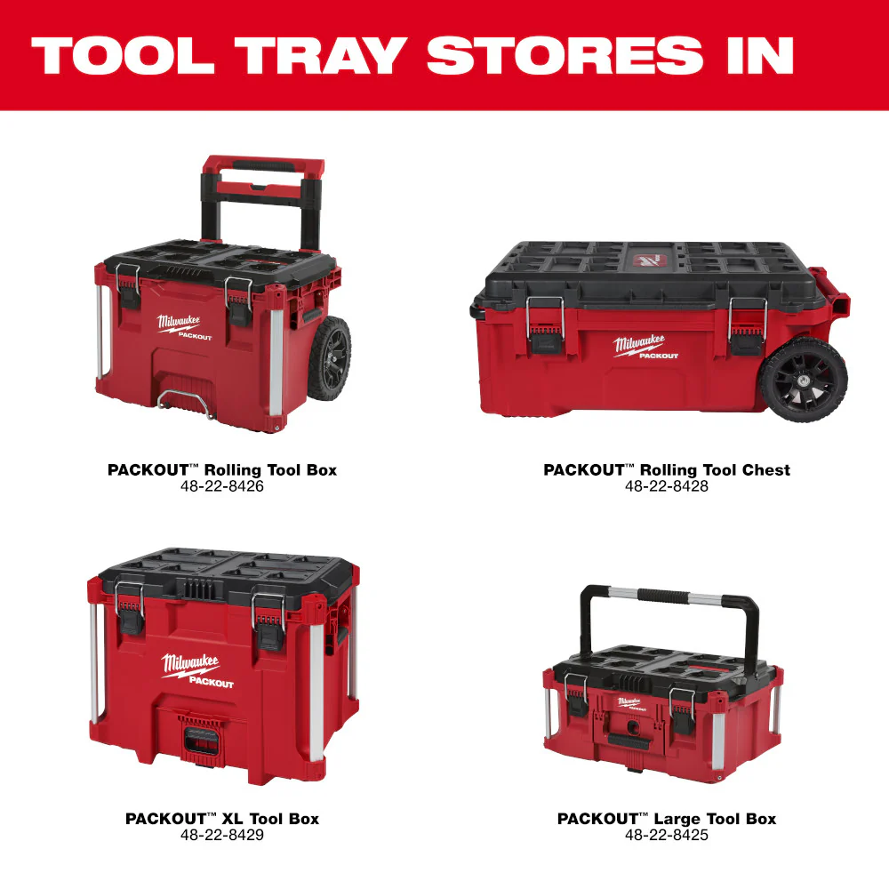 Milwaukee 48-22-8045 PACKOUT Tool Tray w/ 25 lbs. Weight Capacity
