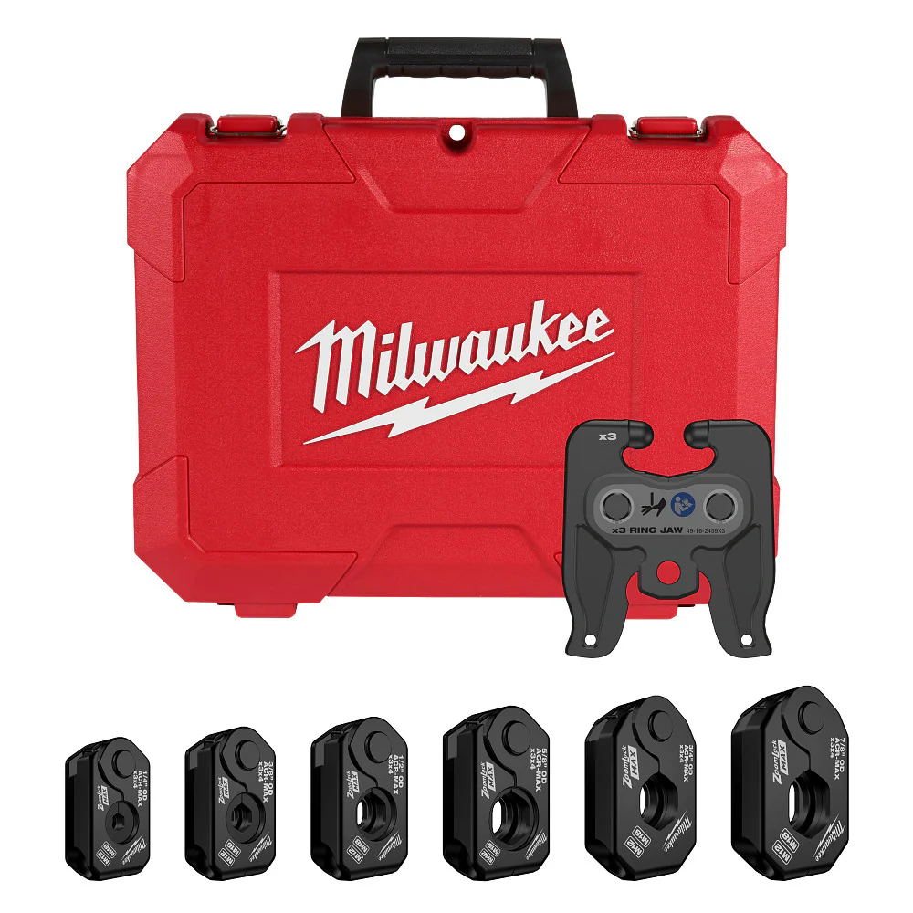 Milwaukee 49-16-2461ZX 1/4-7/8 ZoomLock MAX Pivoting Press Ring Kit for M12