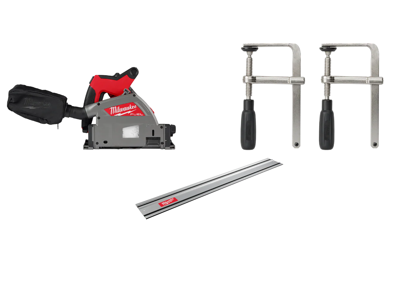 Milwaukee 2831-20X55 M18 FUEL 18V 6-1/2 Plunge Track Saw w/ Clamp and 55 Track