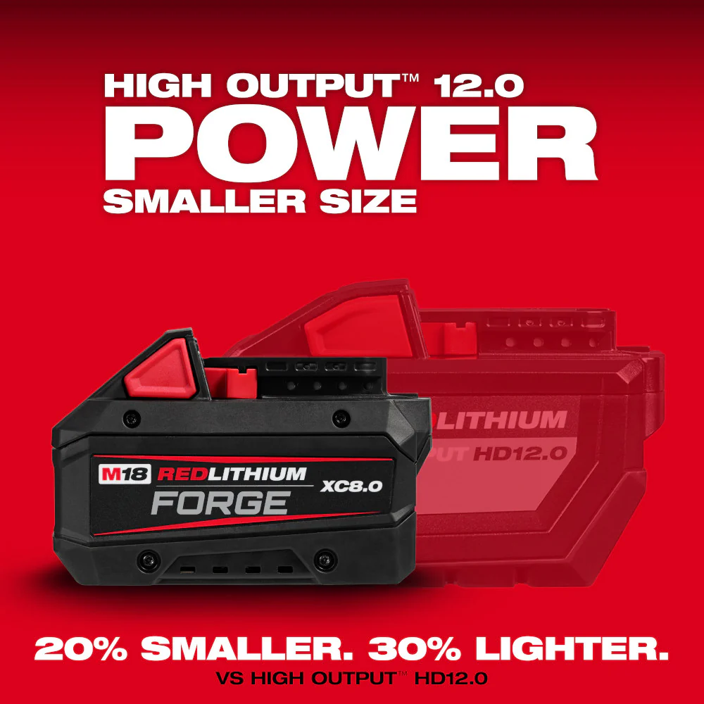 Milwaukee 48-11-1881 M18 18V XC8.0 REDLITHIUM FORGE Battery Pack