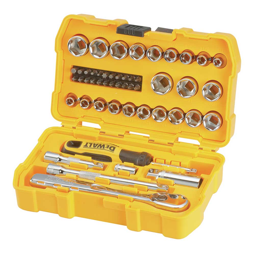 DeWALT DWMT81611T 3/8'' Mechanics Nano Bit Tool Set. Polished Chrome (50 PC)