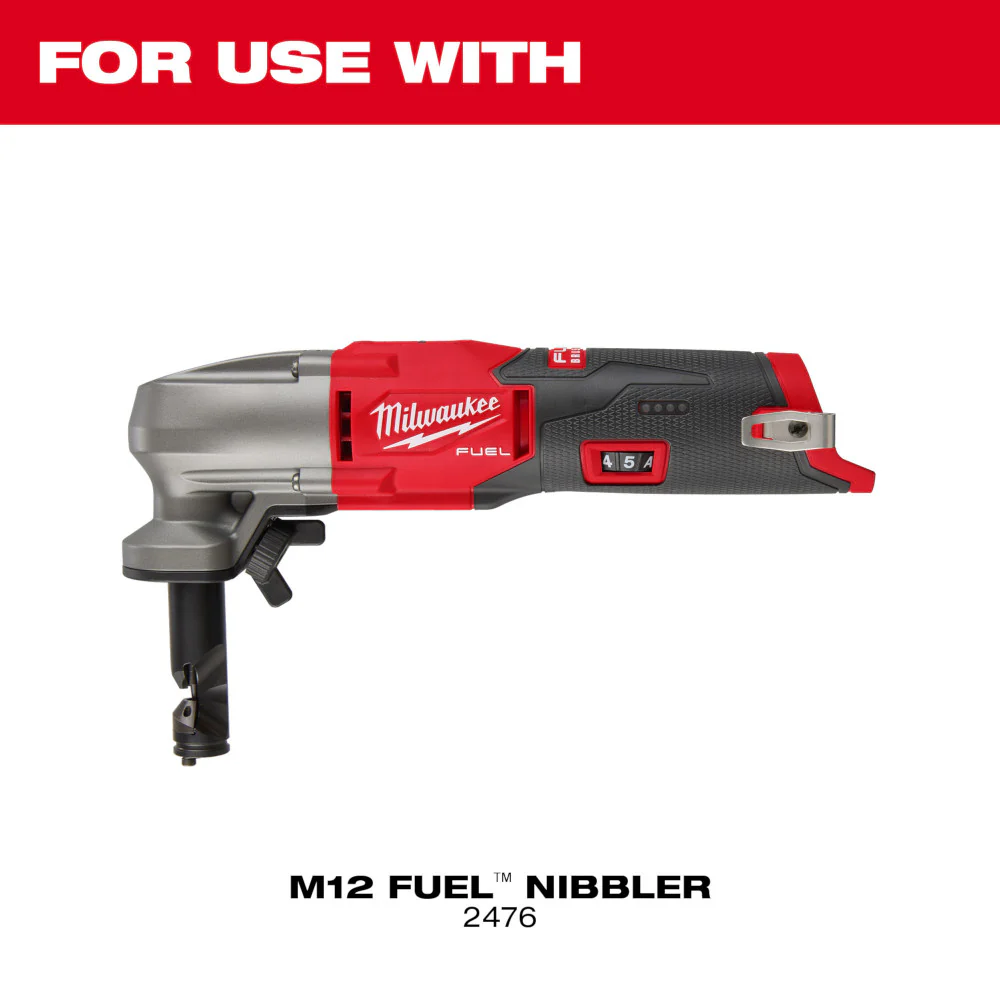 Milwaukee 2476-20PD M12 FUEL 12V 16 Gauge Variable Speed Nibbler w/Punch/Die Set