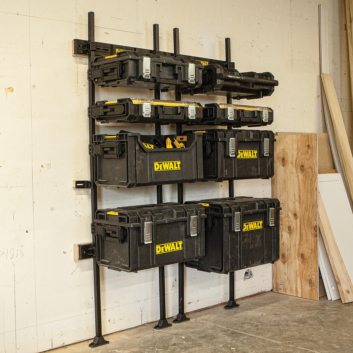 DeWALT DWST08260 TOUGHSYSTEM Customizable Modular Workshop Racking System