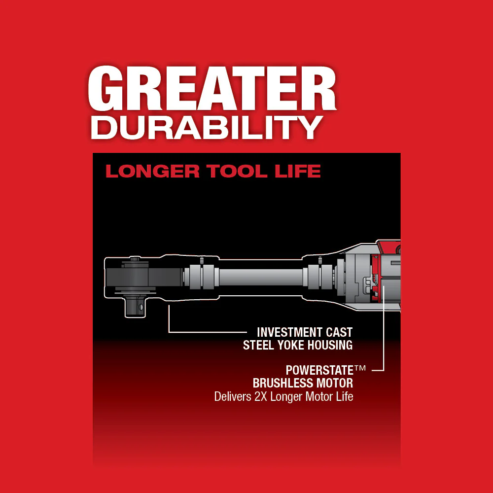 Milwaukee 2560-80 M12 FUEL 3/8 Cordless Extended Reach Ratchet - Bare Tool