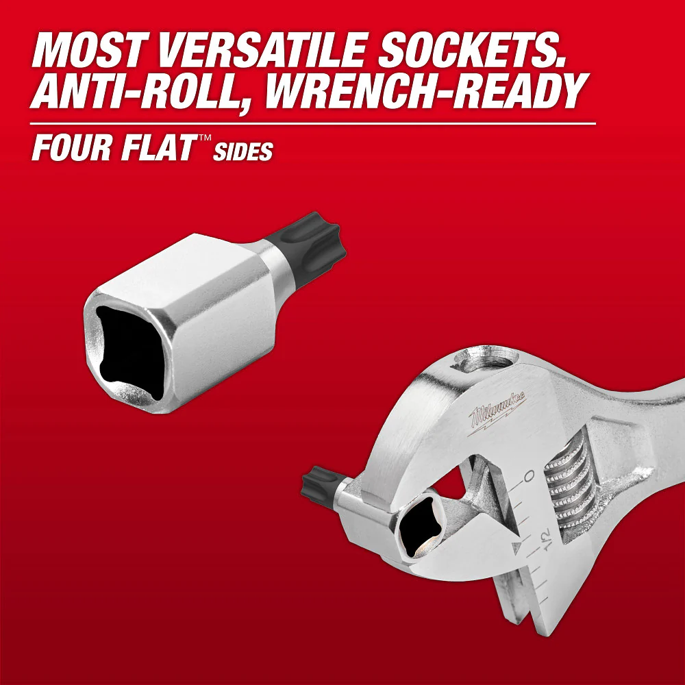 Milwaukee 48-22-9535 1/4 - 3/8 Drive Tamper Proof TORX Bit Socket Set - 13 PC