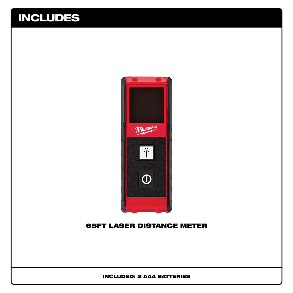 Milwaukee 48-22-9801 65-Foot Impact Resistant Measuring Laser Distance Meter
