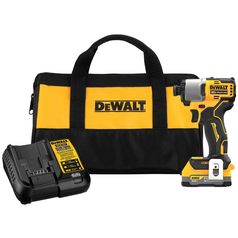 DeWALT DCF840E1 20V MAX 1/4 Impact Driver w/ PowerStack Battery
