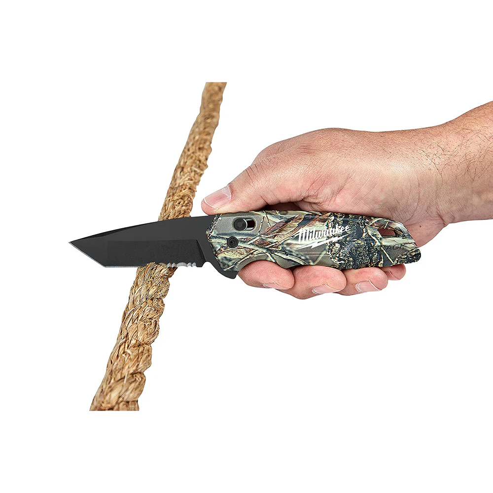 Milwaukee 48-22-1535 FASTBACK Stainless Steel Camo Spring Assisted Folding Knife