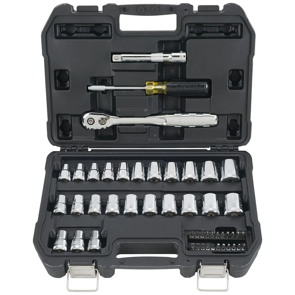 DeWALT DWMT45049 1/2'' Mechanics Nano Bit Tool Set. Polished Chrome (49 PC)