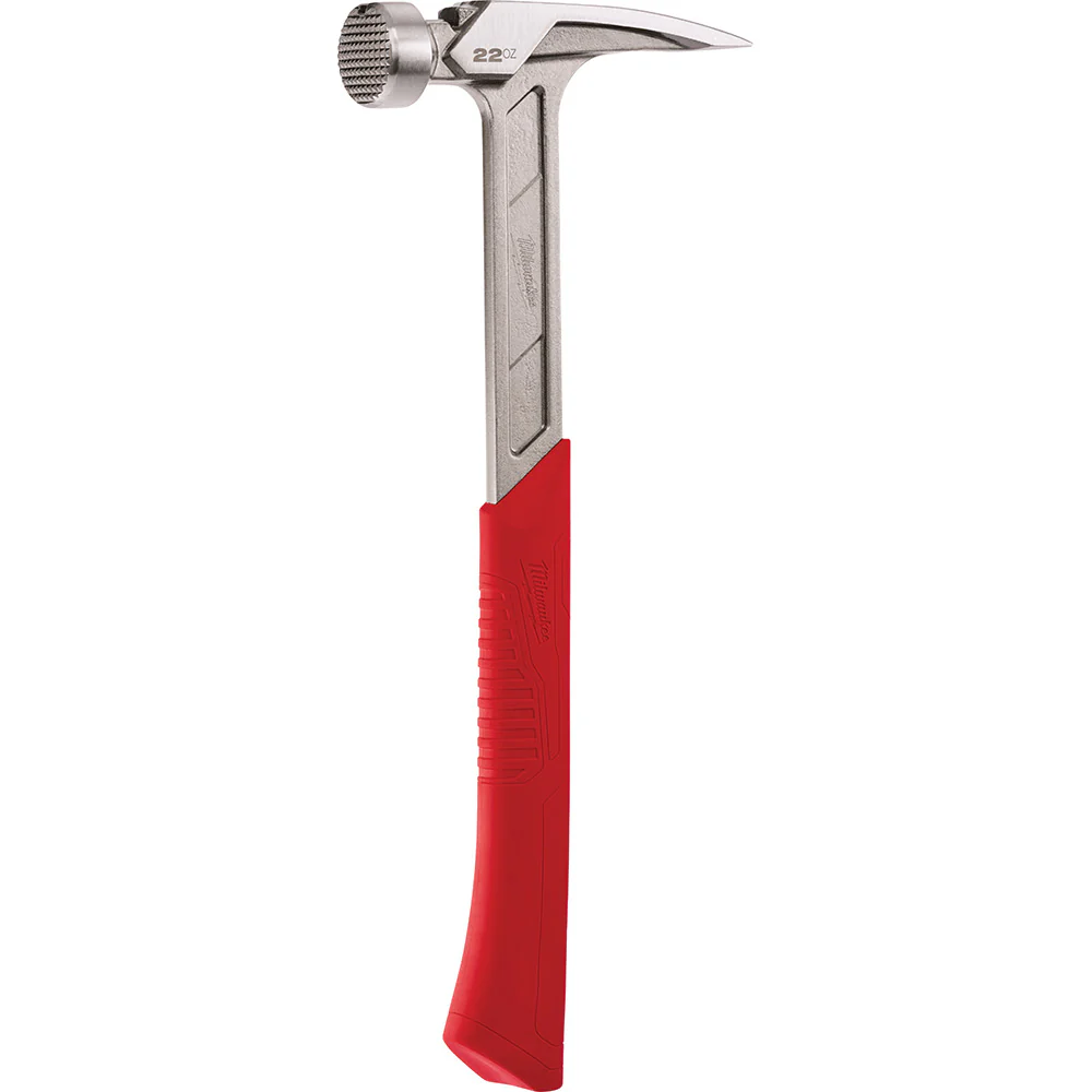 Milwaukee 48-22-9022 22oz Milled Face Framing Hammer w/ I-Beam Handle