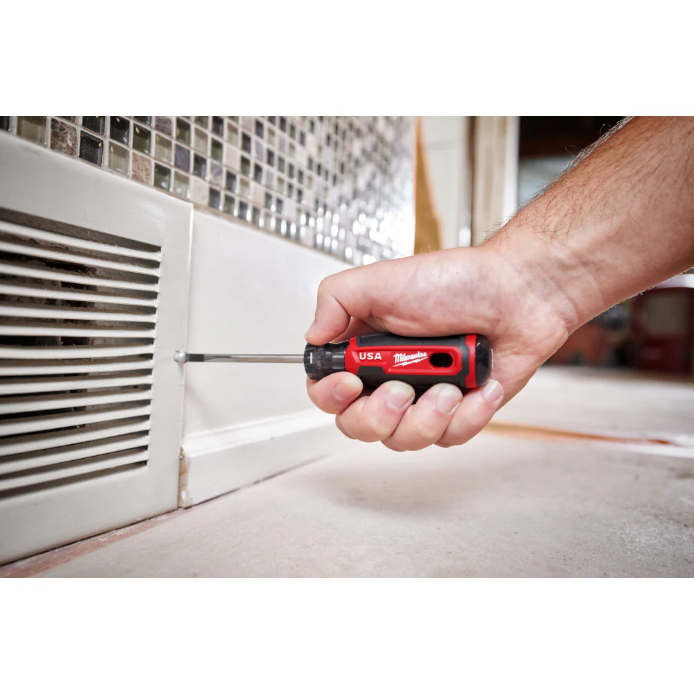 Milwaukee MT213 3/16 Cabinet 8 Cushion Grip Screwdriver - Made In USA