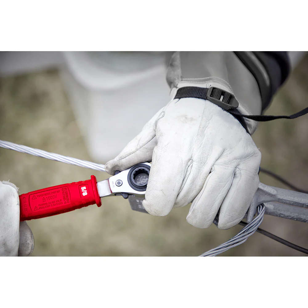 Milwaukee 48-22-9212 Lineman's 4 in 1 Insulated Ratcheting Box Wrench