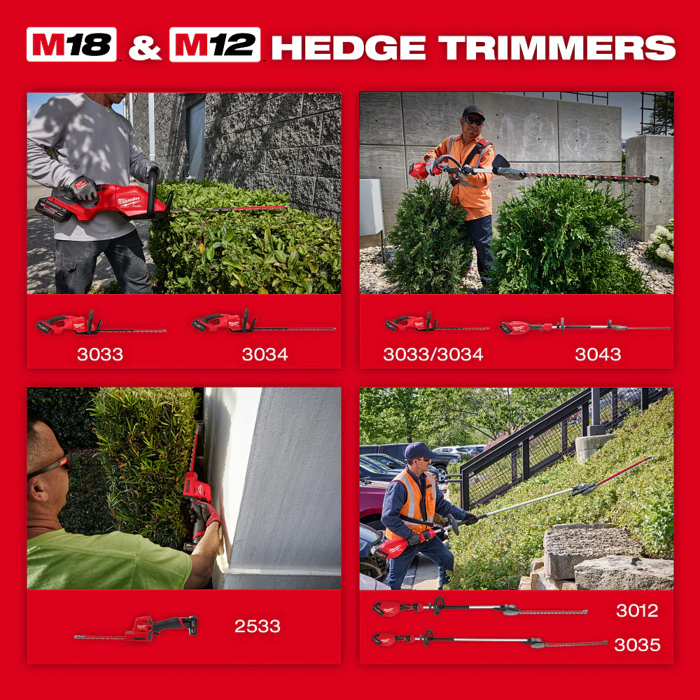 Milwaukee 3035-20 M18 FUEL 18V Extended Pole Hedge Trimmer - Bare Tool