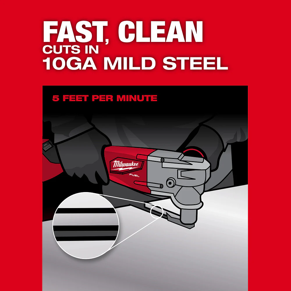 Milwaukee 3476-20 M18 FUEL 18V 10 Gauge Li-Ion Cordless Nibbler - Bare Tool