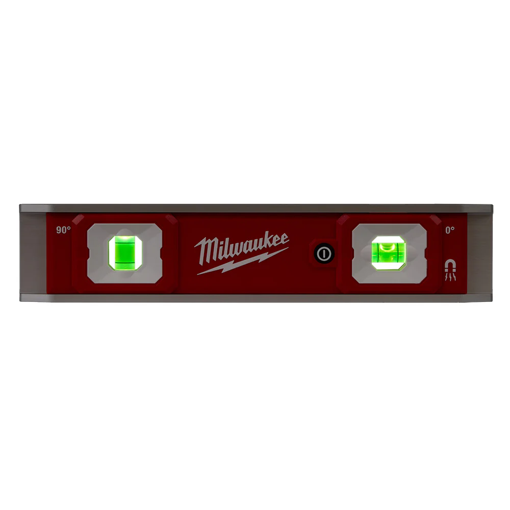 Milwaukee 48-22-5105 9 Durable High Contrast Torpedo Level w/ Lighted Vials