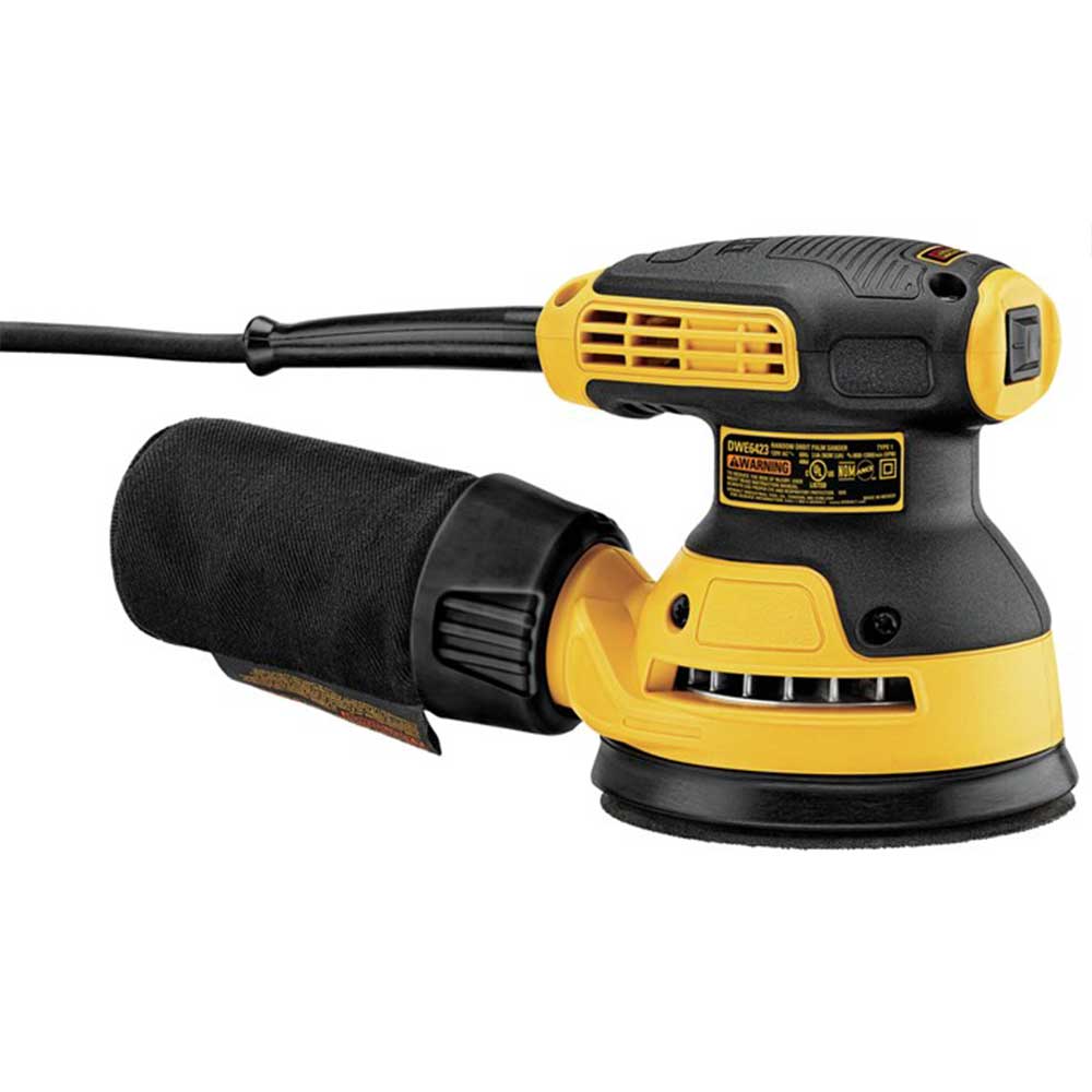 DeWALT DWE6423 3 Amp  5 Corded Compact Variable Speed Random Orbit Sander