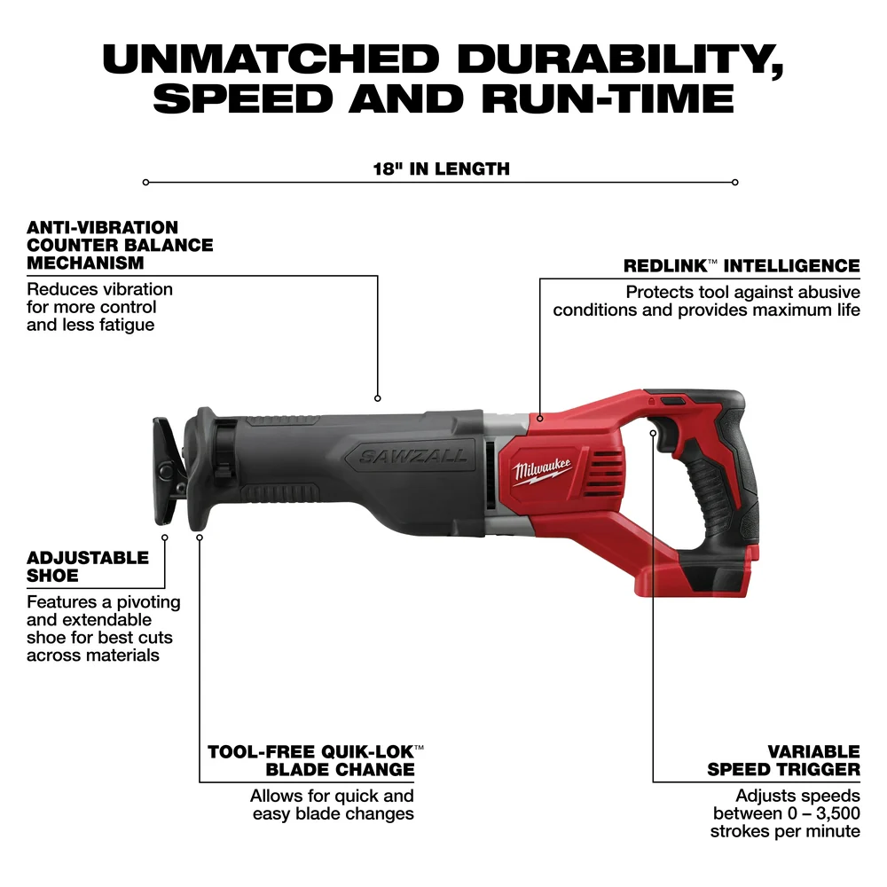 Milwaukee 2696-26 M18 18V Cordless Power Lithium-Ion 6-Tool Combo Kit