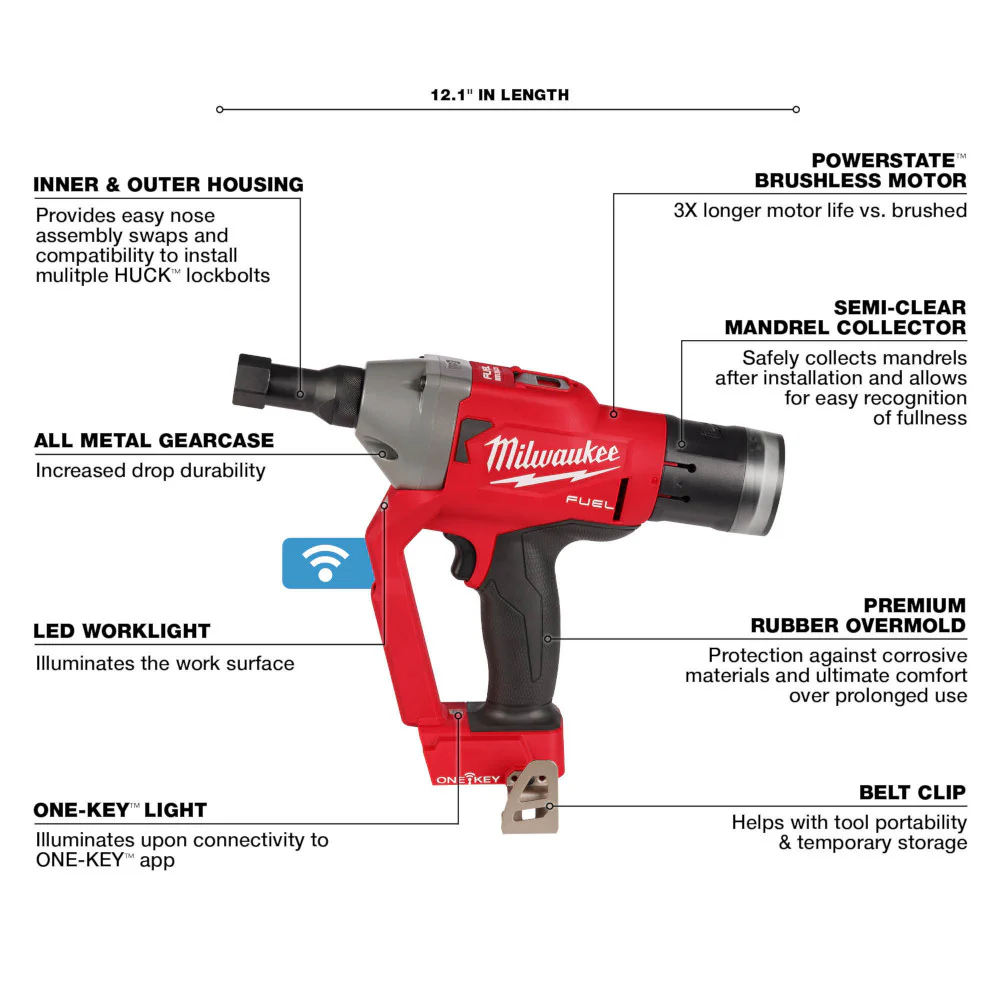 Milwaukee 2661-80 M18 FUEL 18V 1/4 Cordless Lockbolt Tool - Reconditioned