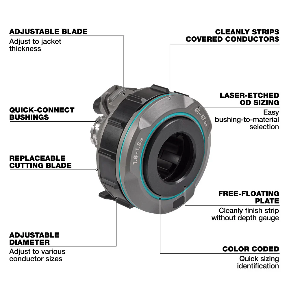 Milwaukee 49-16-B187 1.6-1.8 Bushing for M18 FUEL Covered Cable Stripper