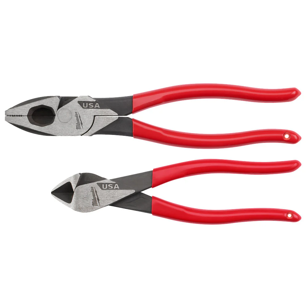 Milwaukee MT500-2 Dipped Grip Cutting Pliers Set USA - 2 PC