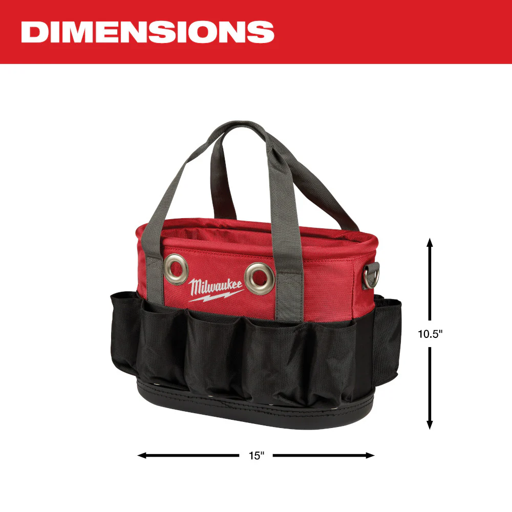 Milwaukee 48-22-8275 24-Pocket Ballistic Material Underground Oval Bag