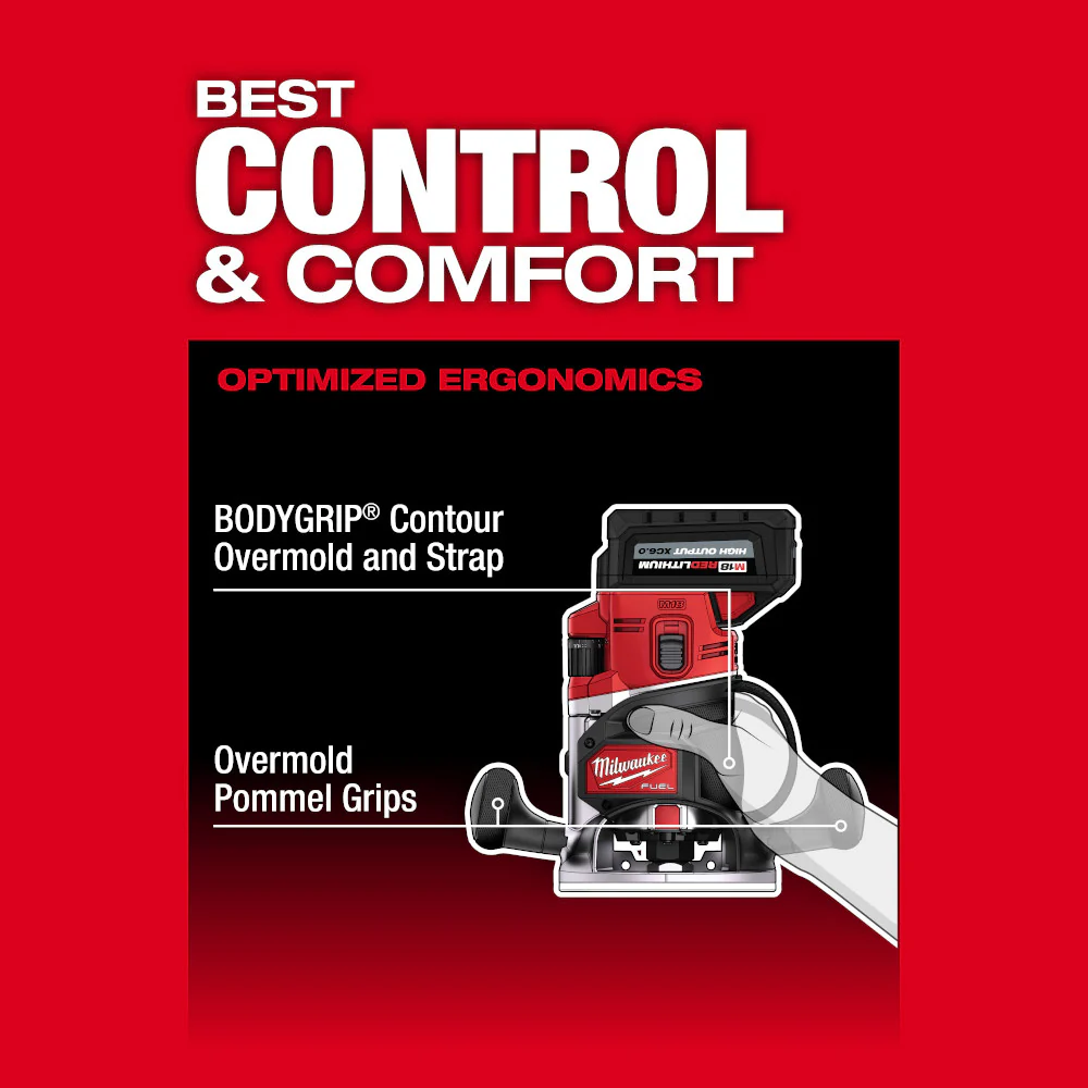 Milwaukee 2838-21 M18 FUEL 18V 1/2 Cordless Lithium-Ion Router Kit