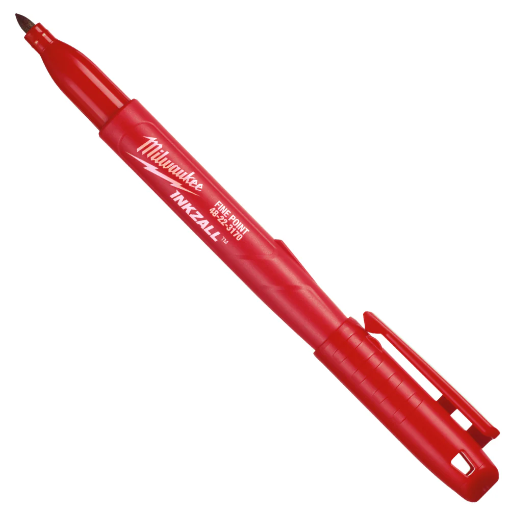 Milwaukee 48-22-3170 INKZALL Non-Toxic Ink Red Fine Point Marker